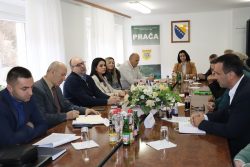 Novimenovani premijer Edin Ćulov s ministrima u Vladi posjetio općinu Pale u FBiH